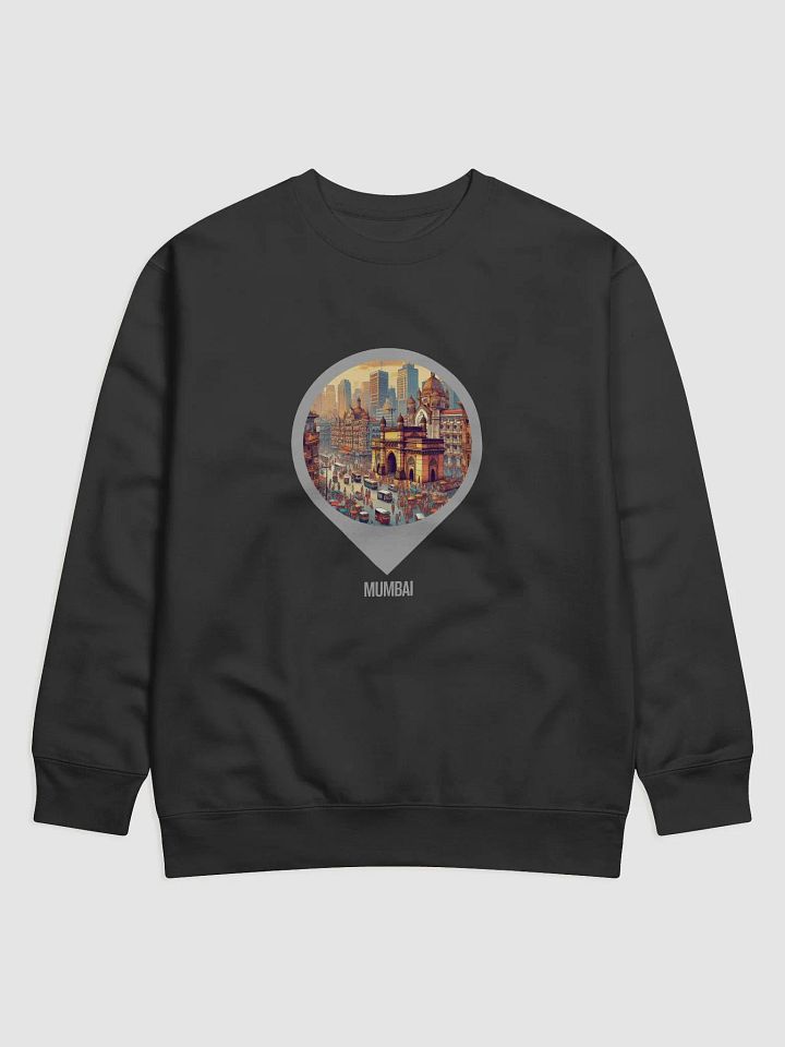 Urban Vibes Premium Sweatshirt | AI Design: Mumbai, Indien product image (2)