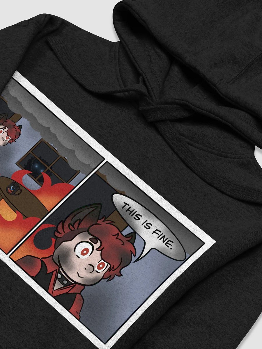 Premium Hoodie - This Is Fine Meme product image (3)