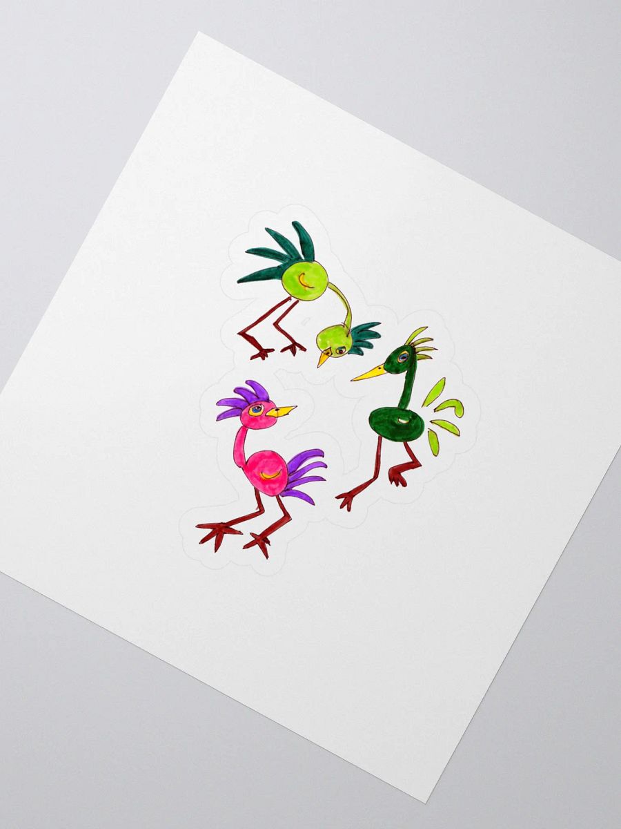 Whimsical Bird Party Sticker Set product image (2)