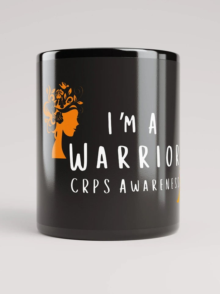 I'm a Warrior CRPS Awareness Mug- White Print (Feminine Design) product image (1)