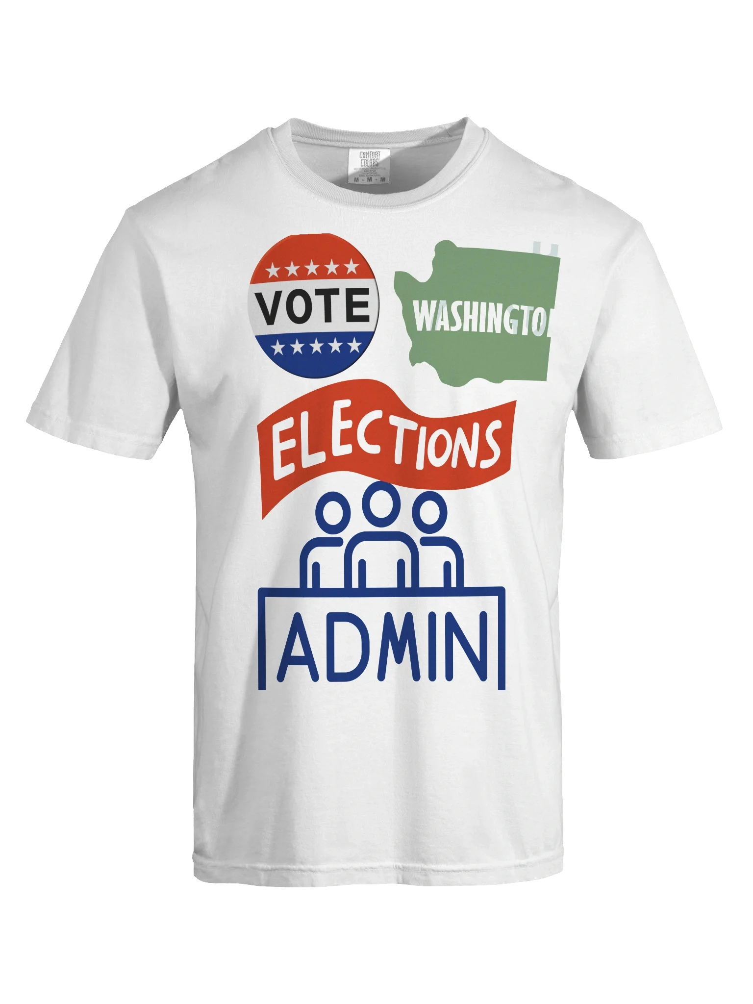 Washington Elections Team Graphic Voting Tee product image (7)