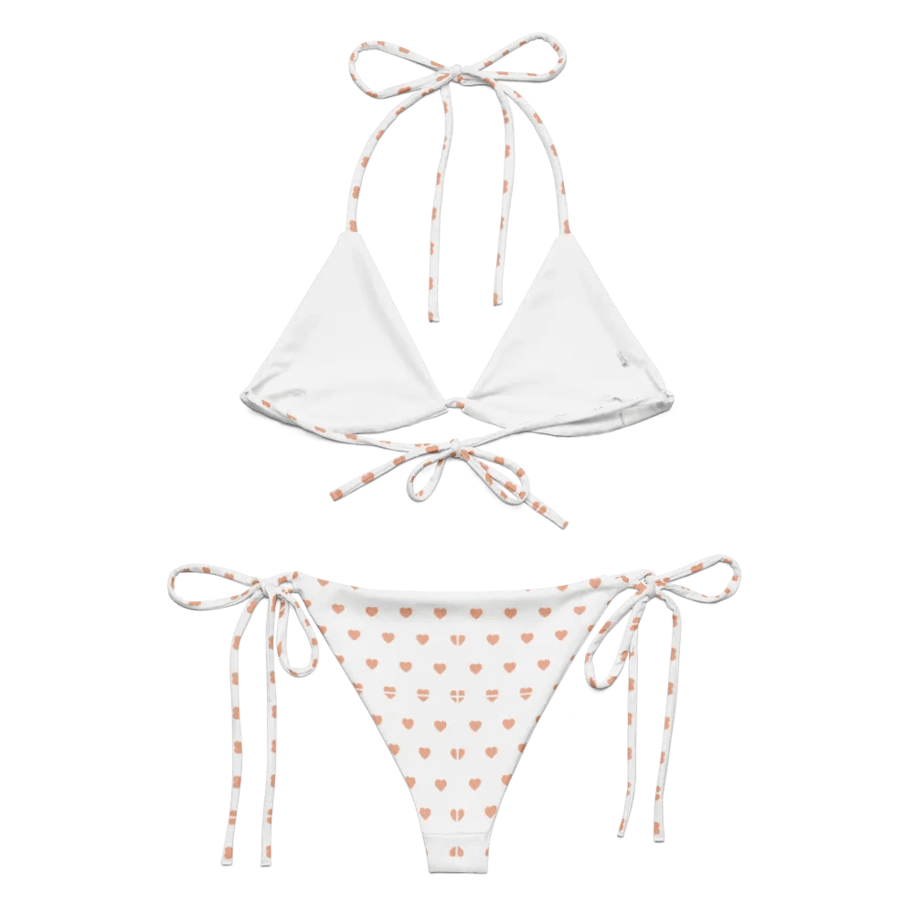 Pastel Heart Seamless Pattern String Bikini - v5 product image (6)