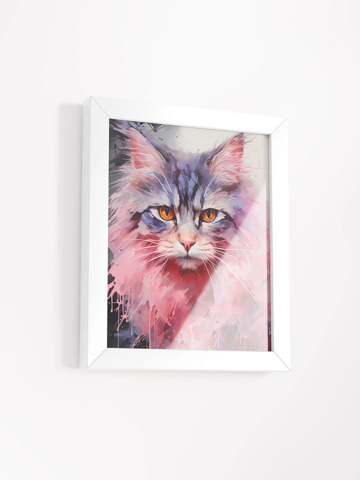 Vibrant Cat Splatter Art Poster product image (2)