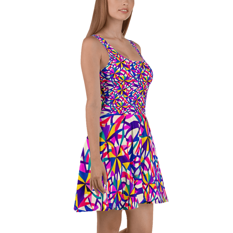 Rainbow Shapes Skater Dress product image (3)