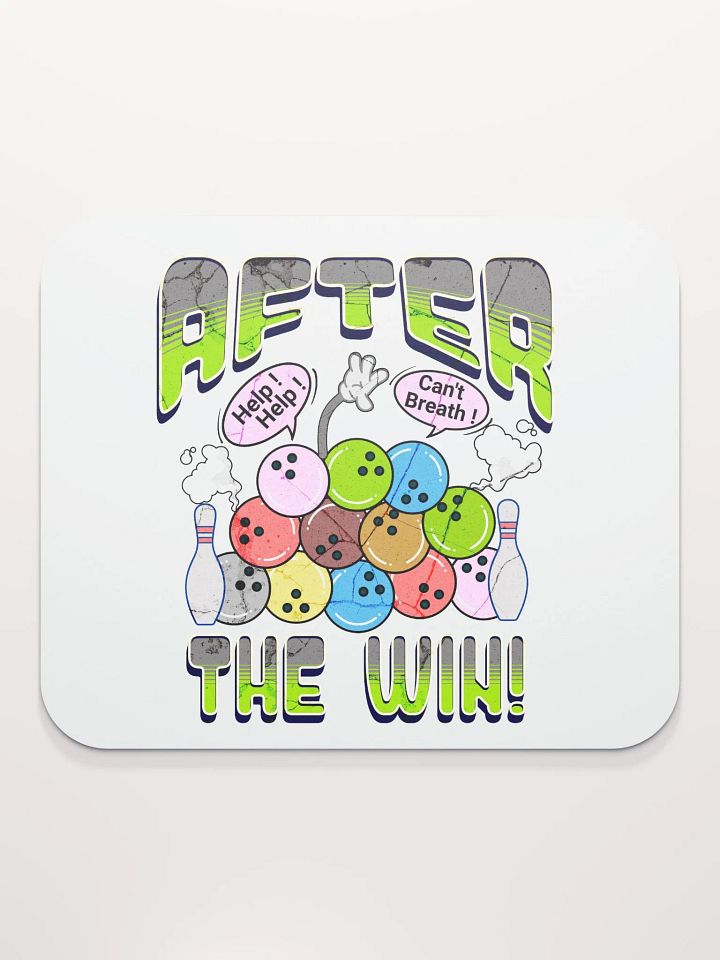 After The Win Bowling Ball Whimsical Mouse Pad product image (2)