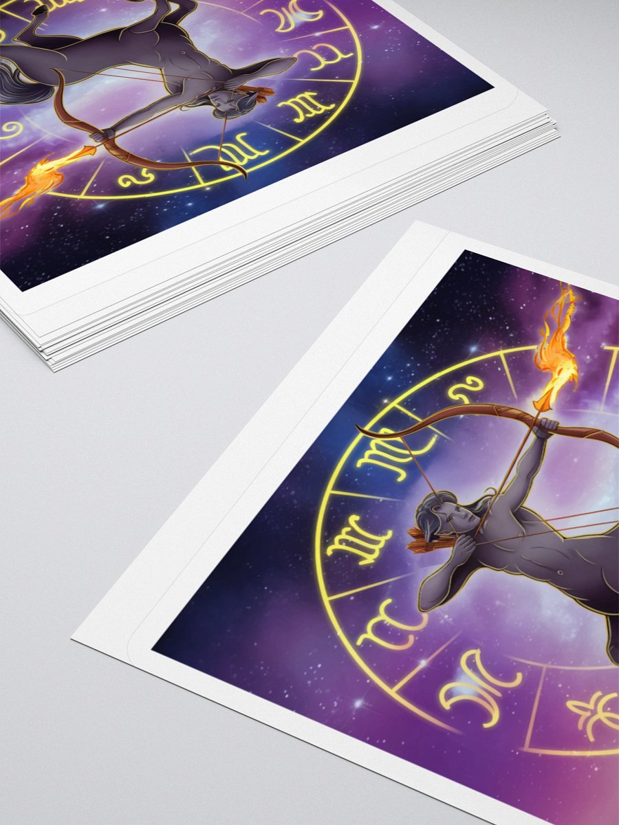 Exclusive Sagittarius Zodiac Sticker: Centaur Archer with Zodiac Wheel - Perfect for Astrology Lovers and Gift-Giving! product image (10)