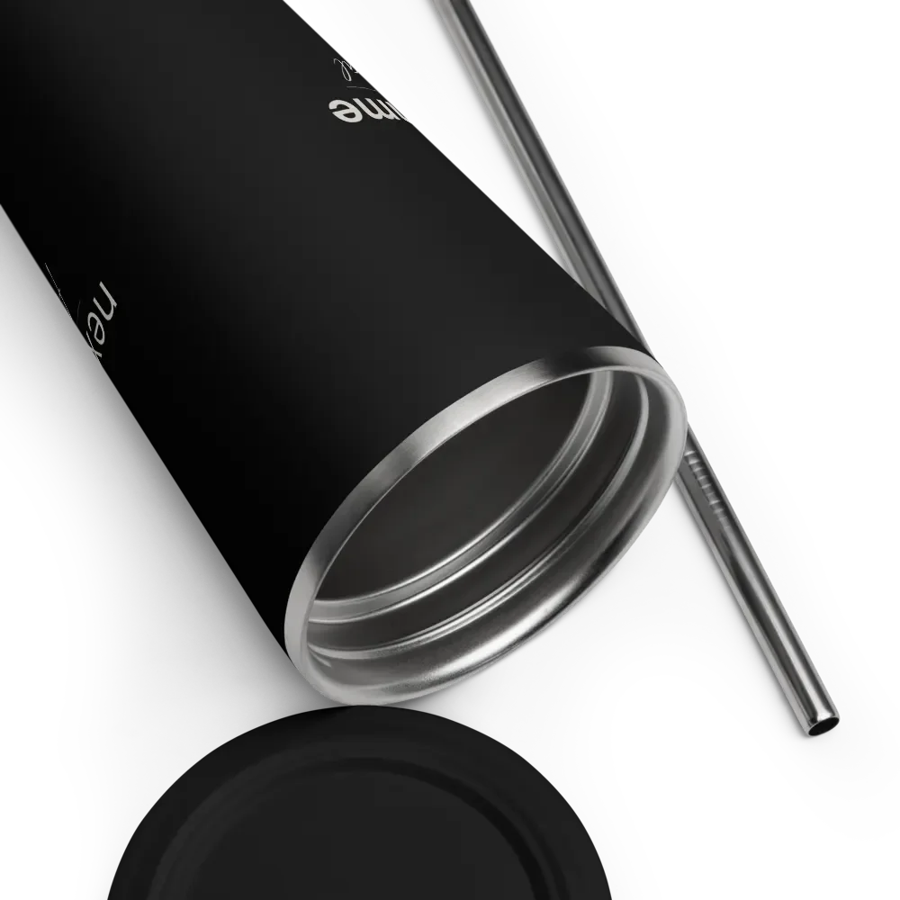 Insulated Tumbler Collection with Straw in Light Beige Logotype product image (3)