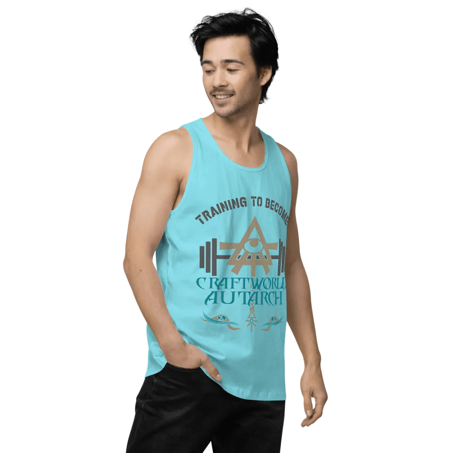Training to Become Craftworld Autarch - Warhammer Aeldari Gym Tank top product image (3)