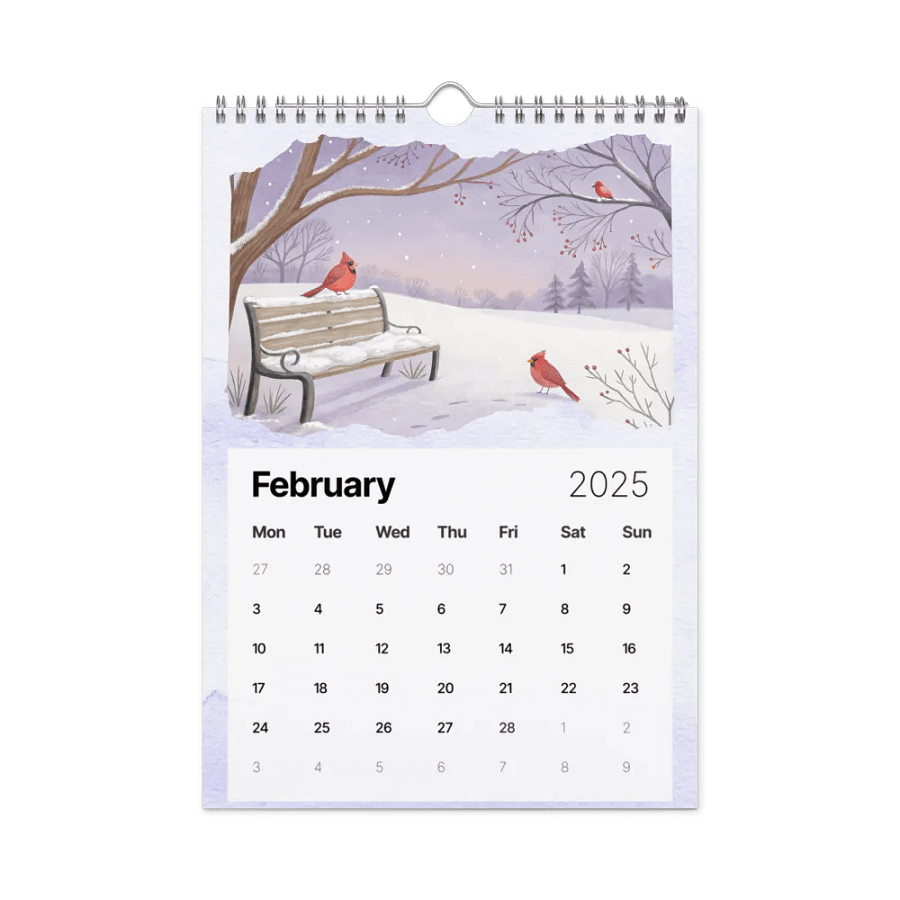 WATERCOLOR SEASONAL SCENES WALL CALENDAR 2025 product image (5)