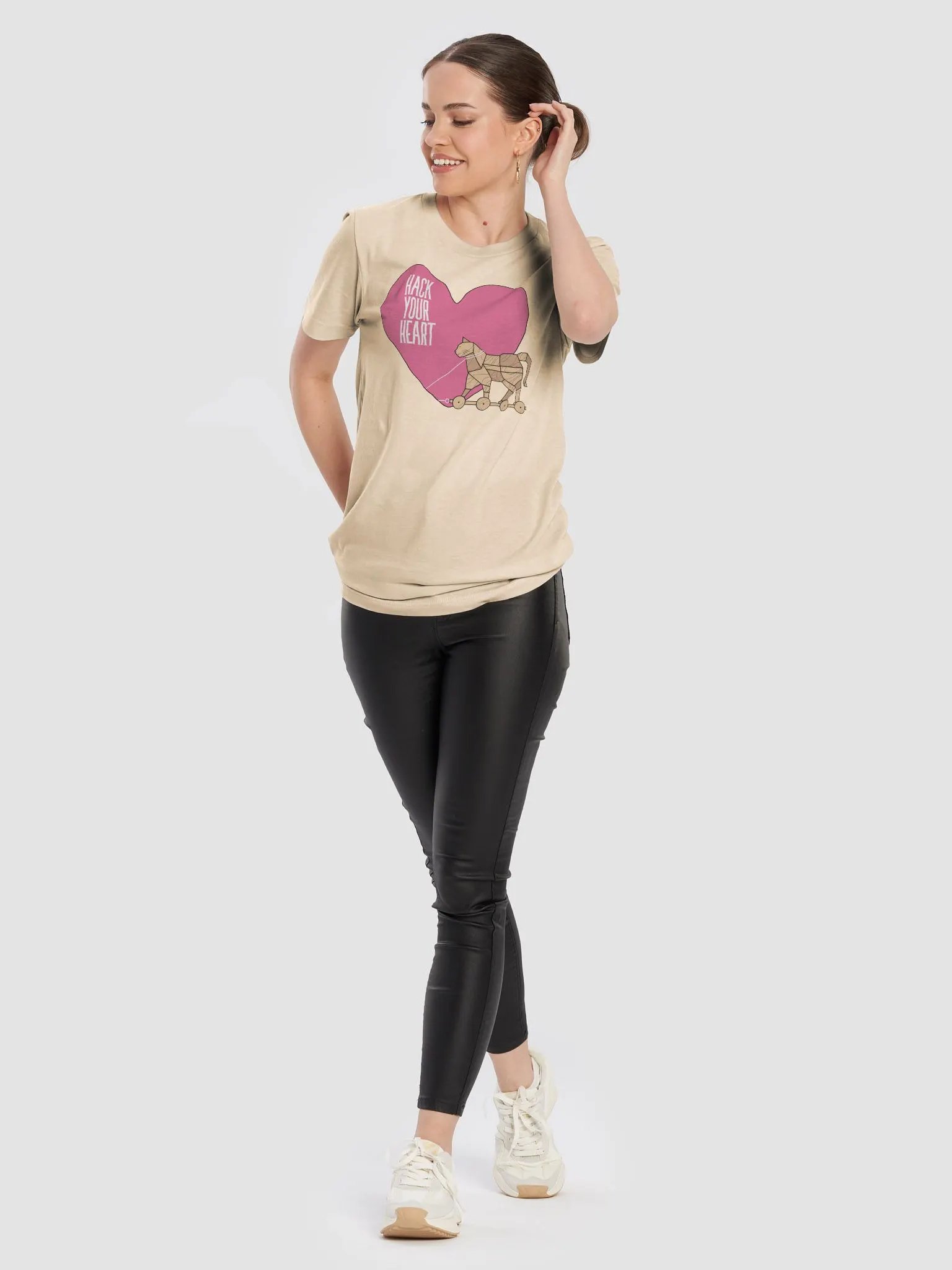 Hack Your Heart Lightweight Unisex T-Shirt product image (6)