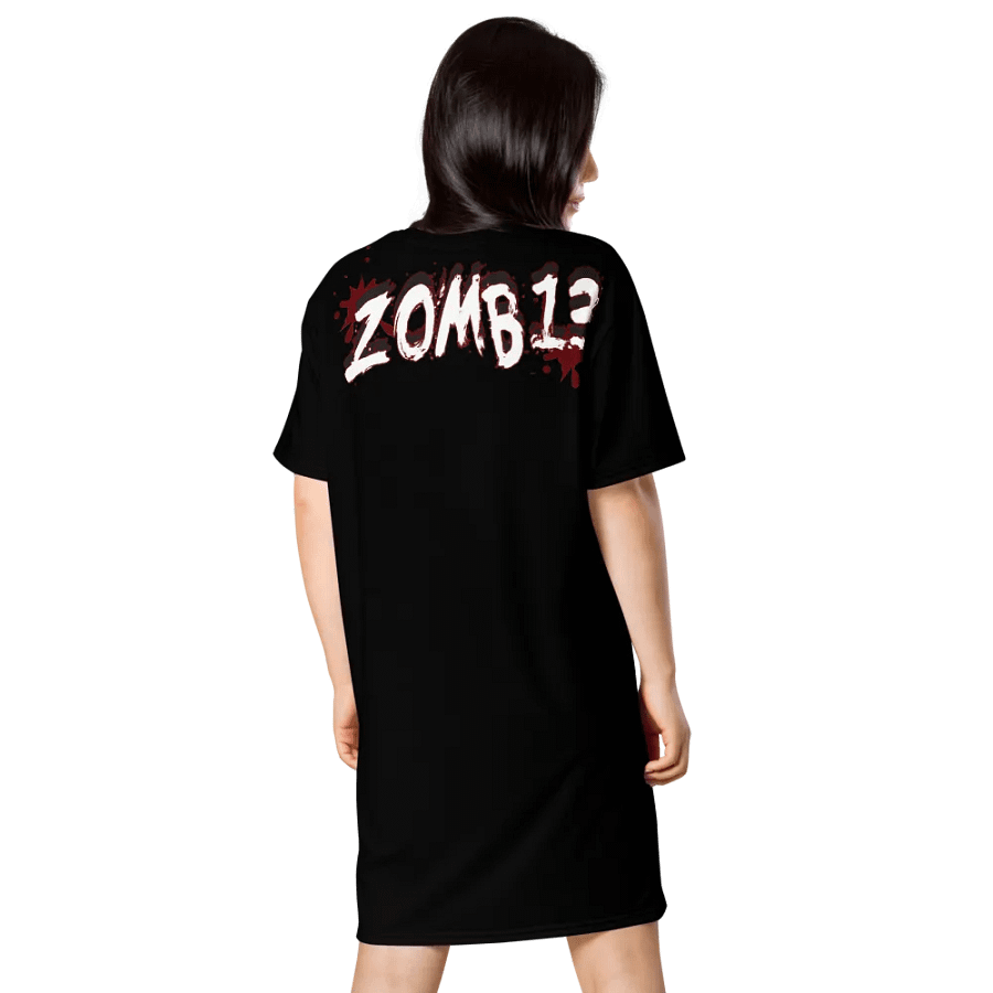 Menacing Zombie All-Over Print T-Shirt Dress product image (2)