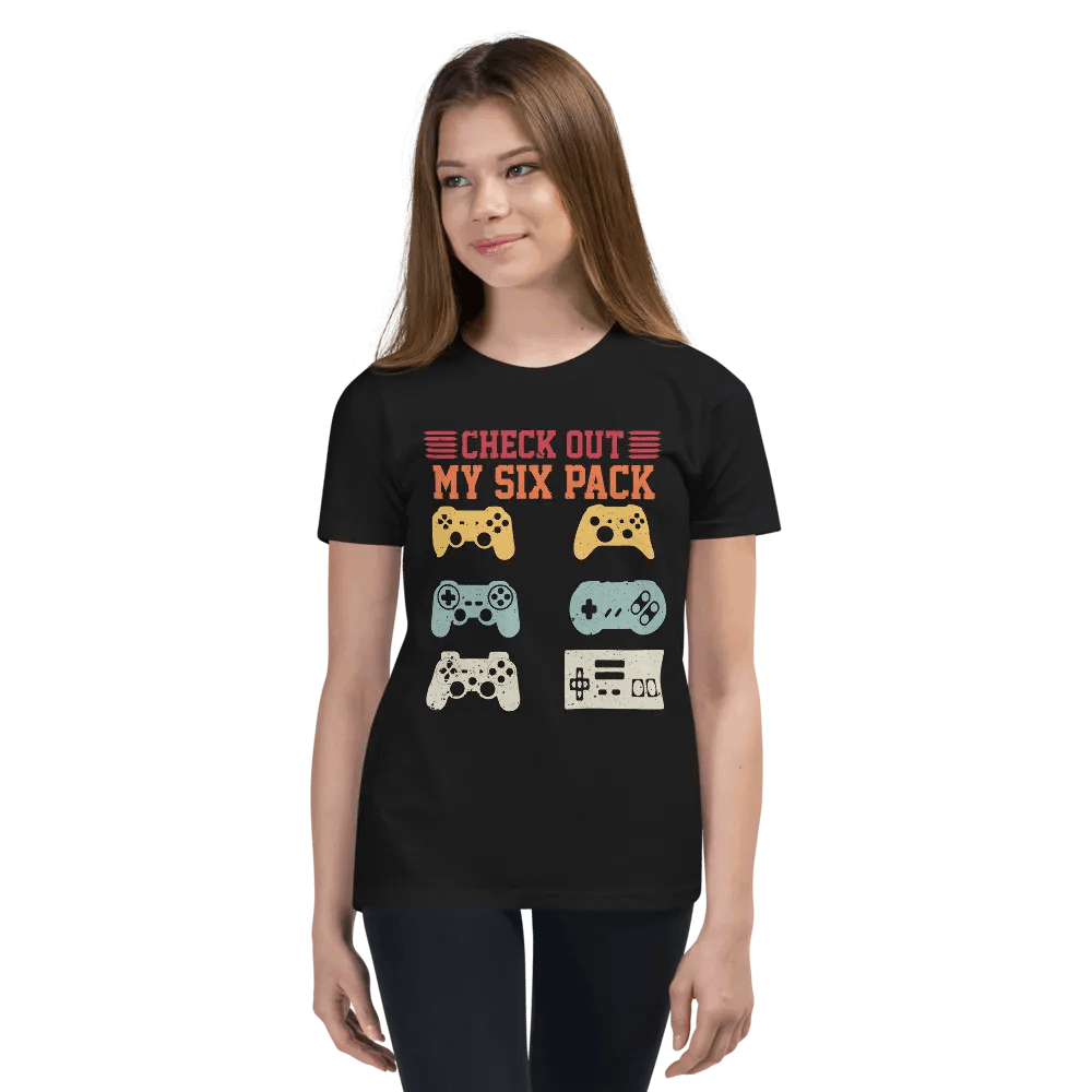 Gamer's Six Pack Youth T-Shirt product image (2)