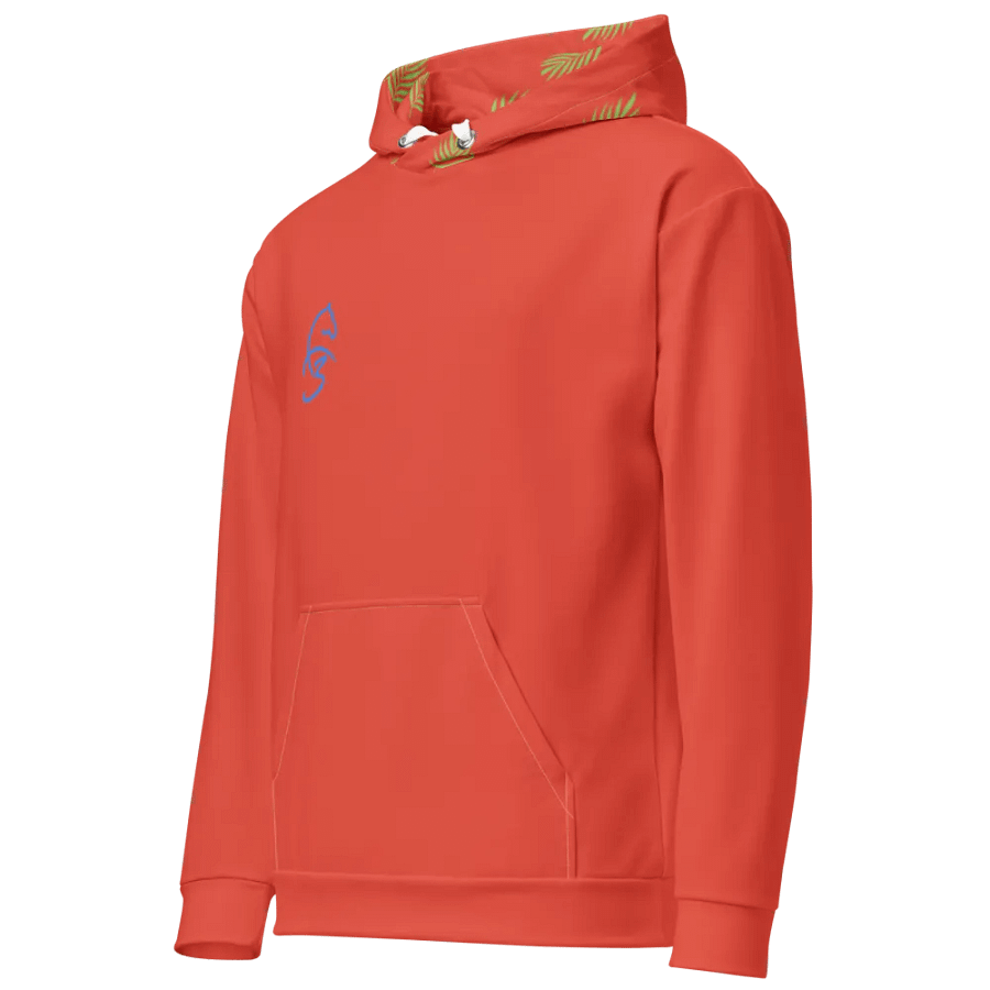 F3 Leave Unisex Hoodie ( Red & Green ) product image (2)