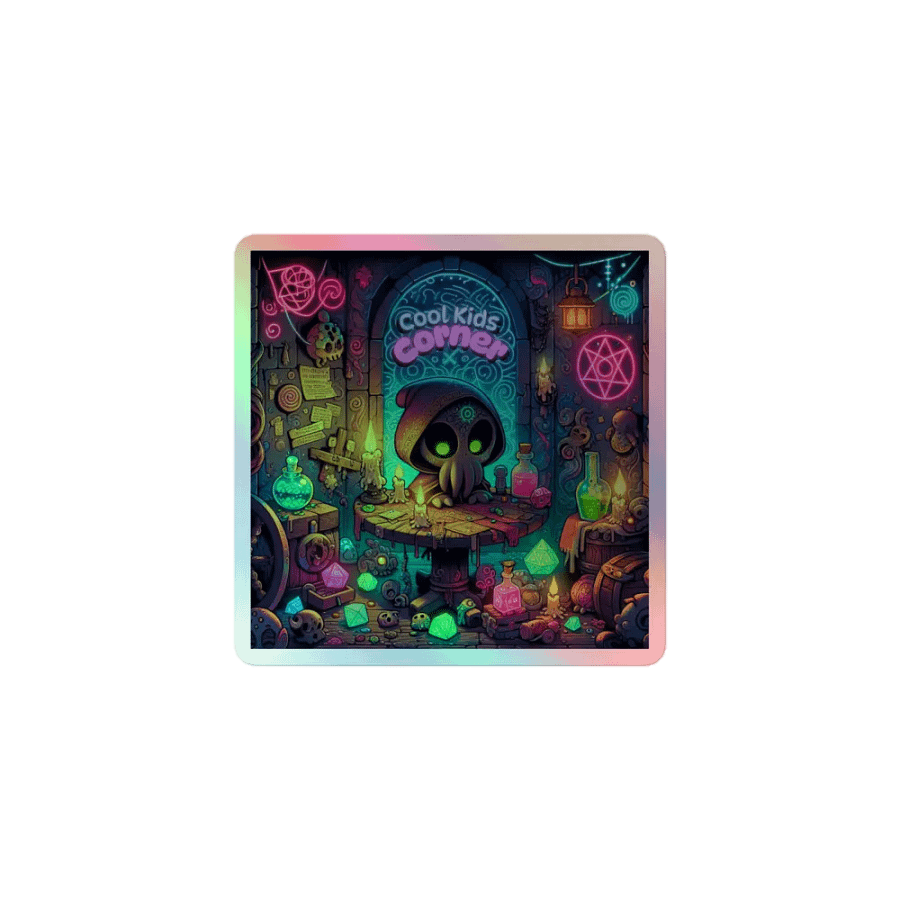 Cool Kids Corner Holographic Sticker product image (1)