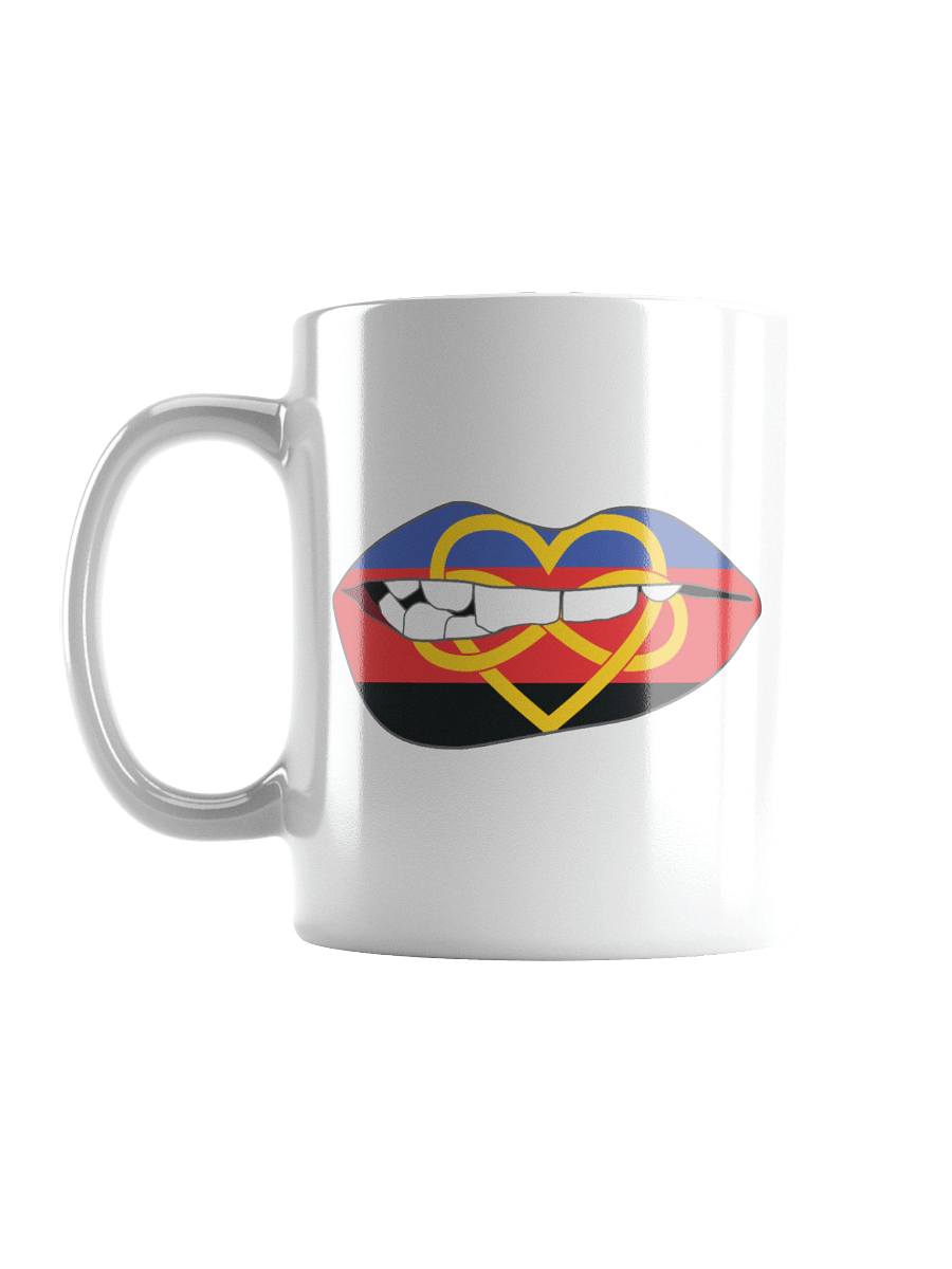 Polyamory Pride Flag Biting Lips Mug product image (6)