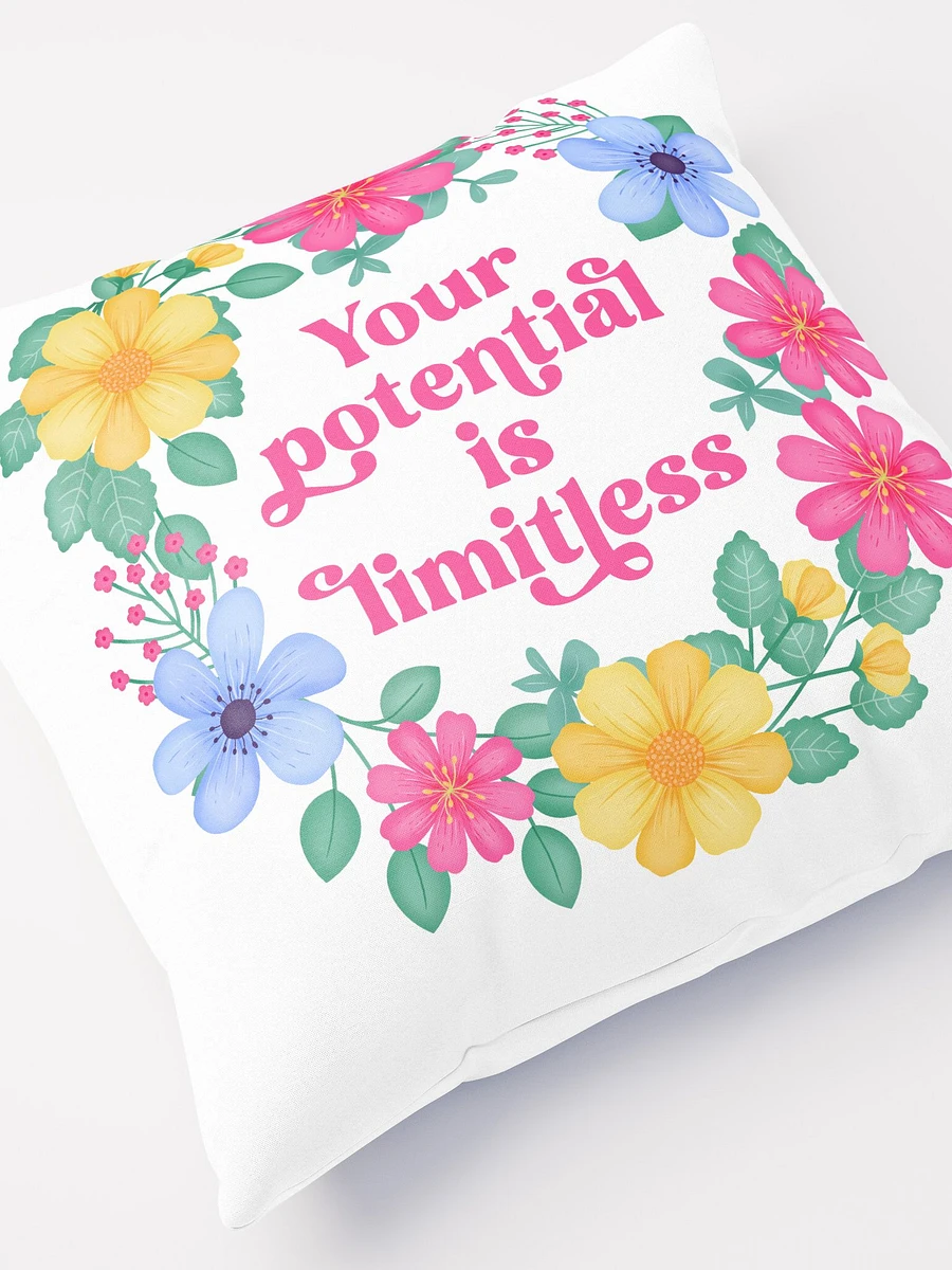 Your potential is limitless - Motivational Pillow White product image (5)