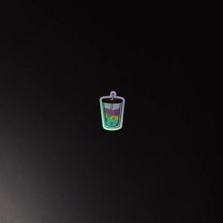 Bubbly Delight - Pan Pride Holographic Sticker Set product image (1)
