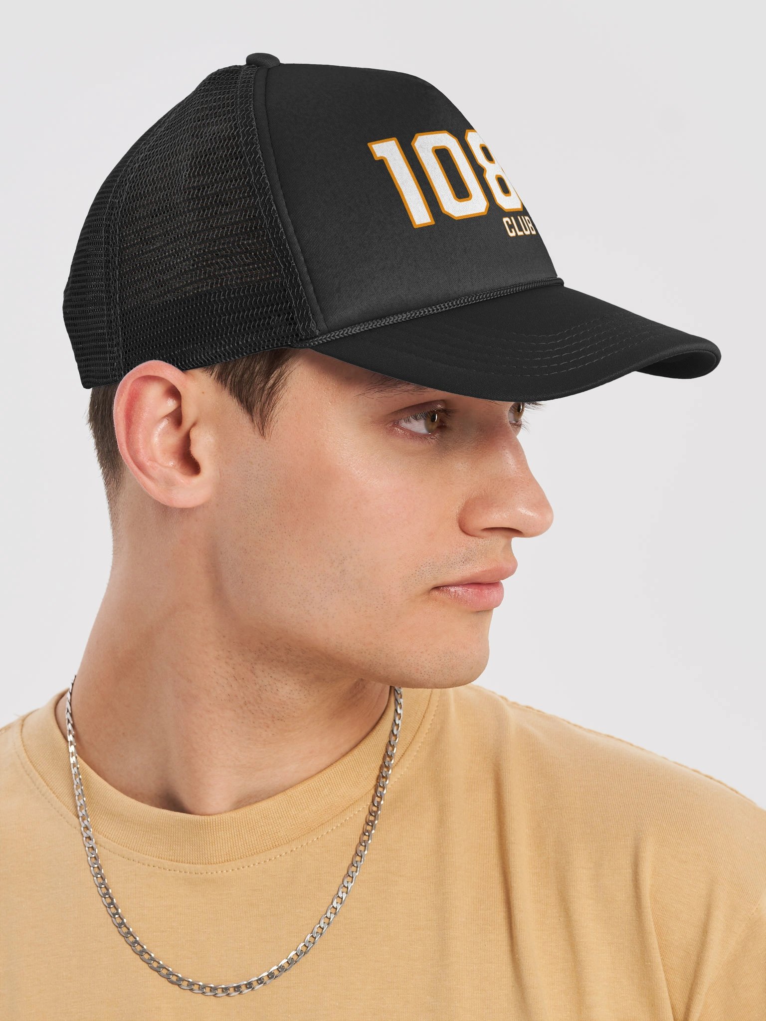 Throttle & Iron “108 Club” Mesh Trucker Hat — Chieftain PowerPlus Edition product image (6)