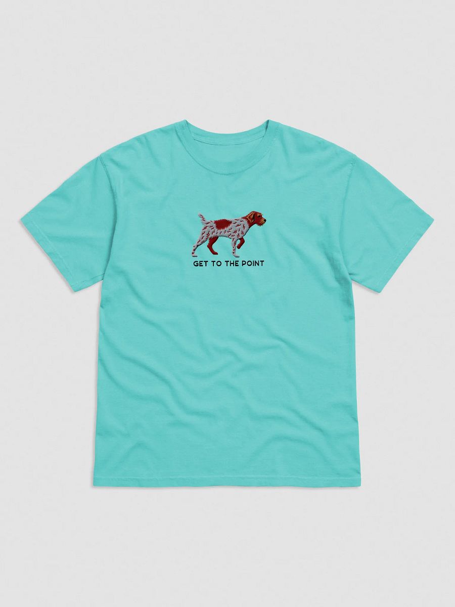Get to the Point T-Shirt(Embroidered) of a Wirehaired Pointing Griffon(Liver Roan) product image (25)