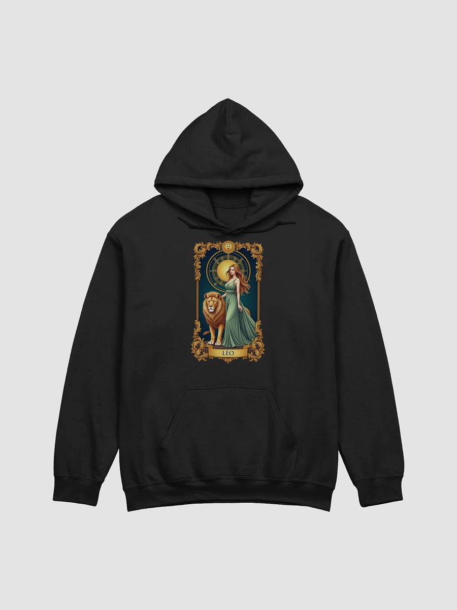 Leo Zodiac Tarot Design - Majestic Lion and Goddess Aesthetic product image (1)