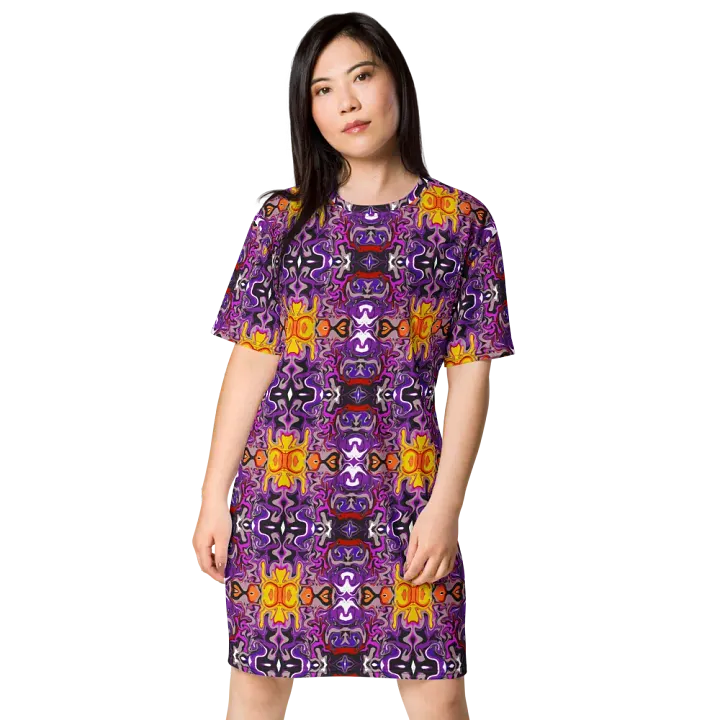 Purple African Inspired Pattern Dress product image (2)