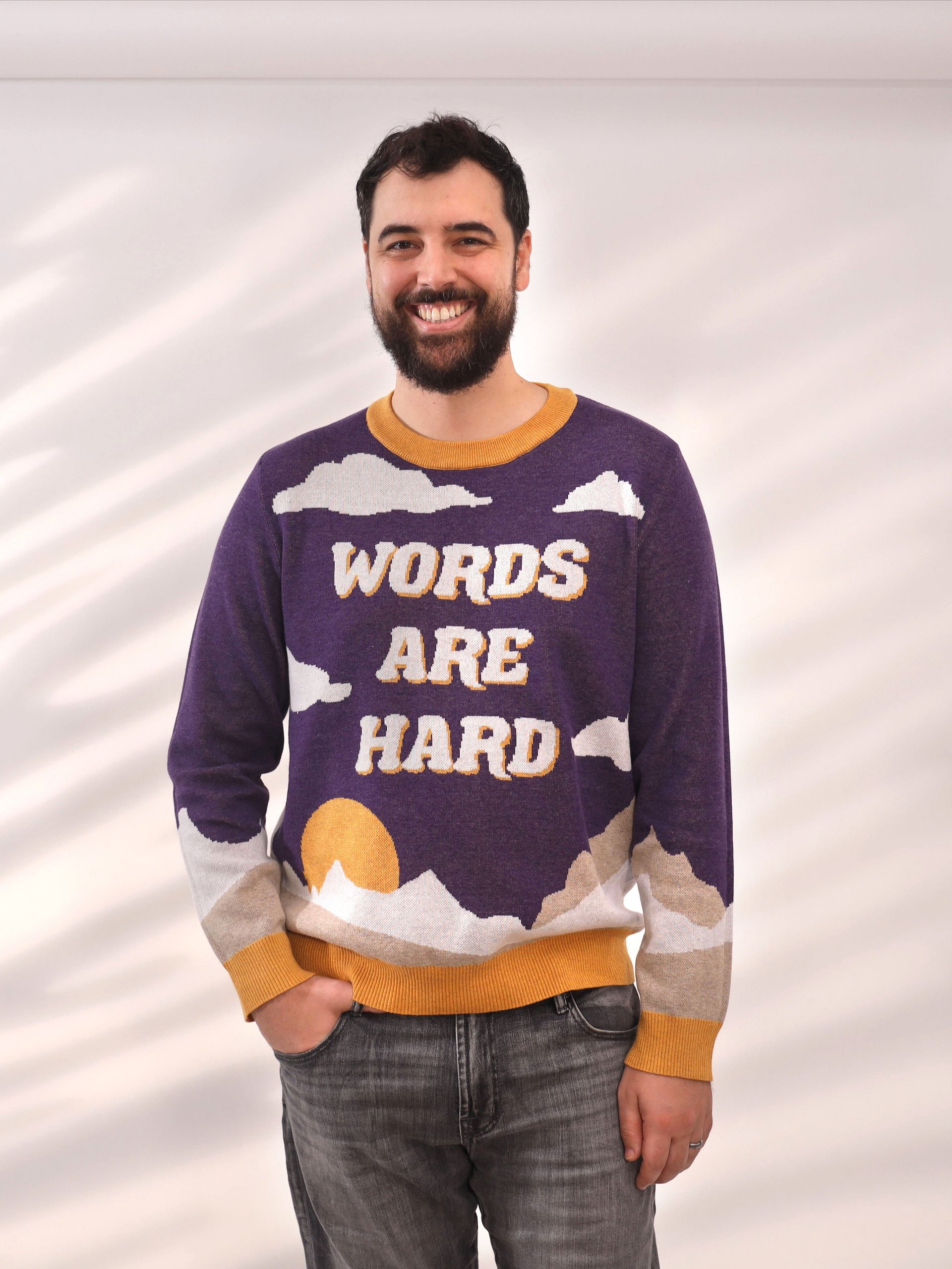 Words Are Hard Landscape Sweater product image (3)