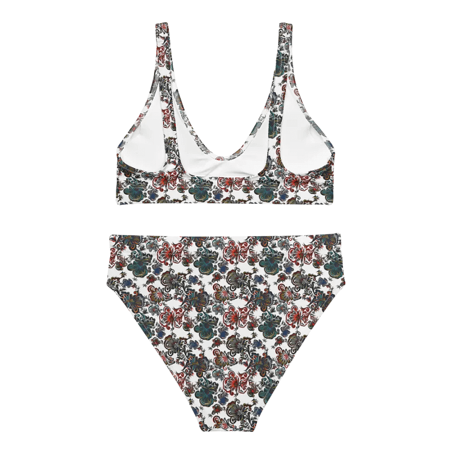 Mysterious Flowers | Recycled High Waisted Bikini product image (6)