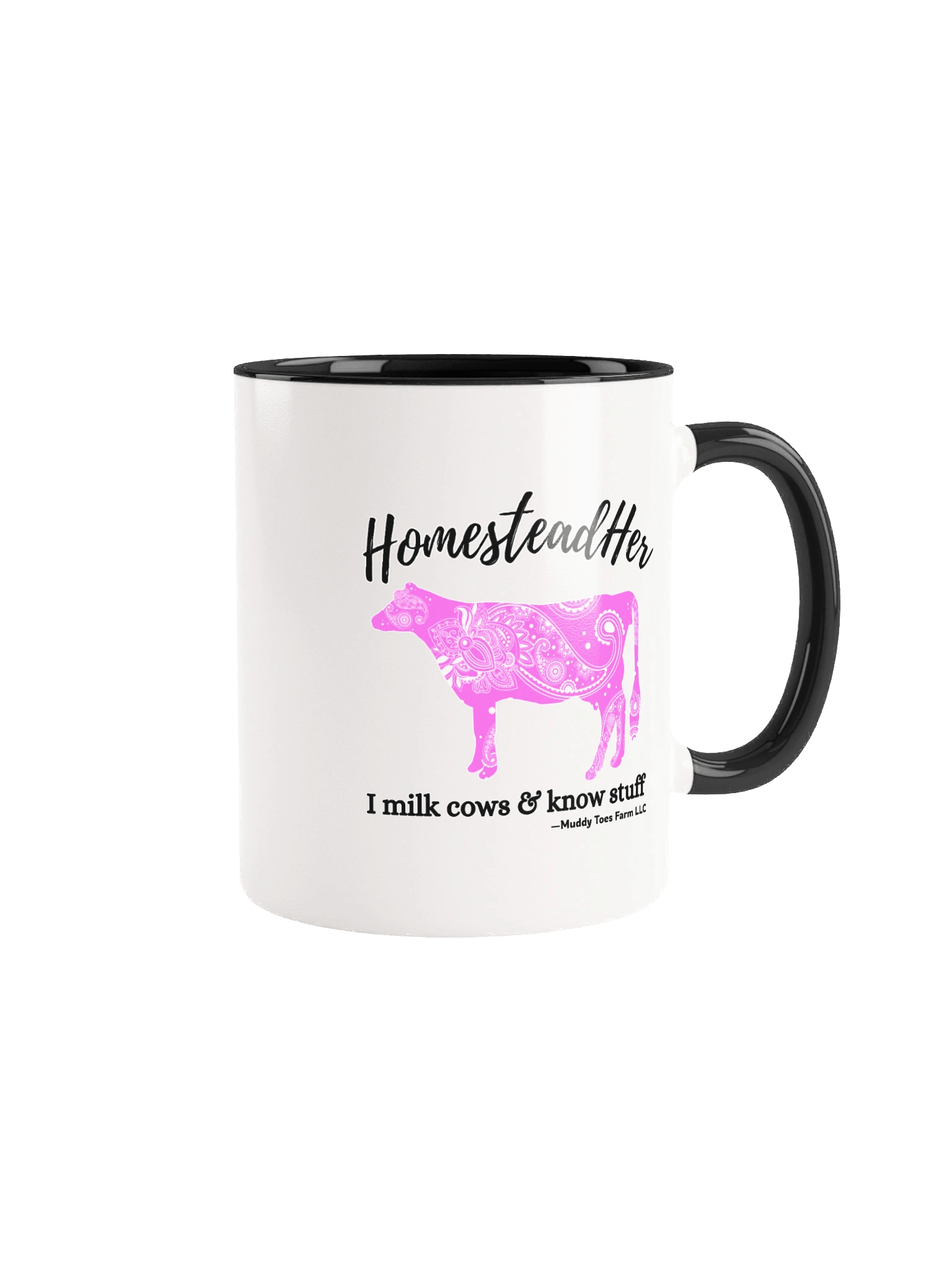 HomesteadHer Paisley Cow Ceramic Mug product image (1)