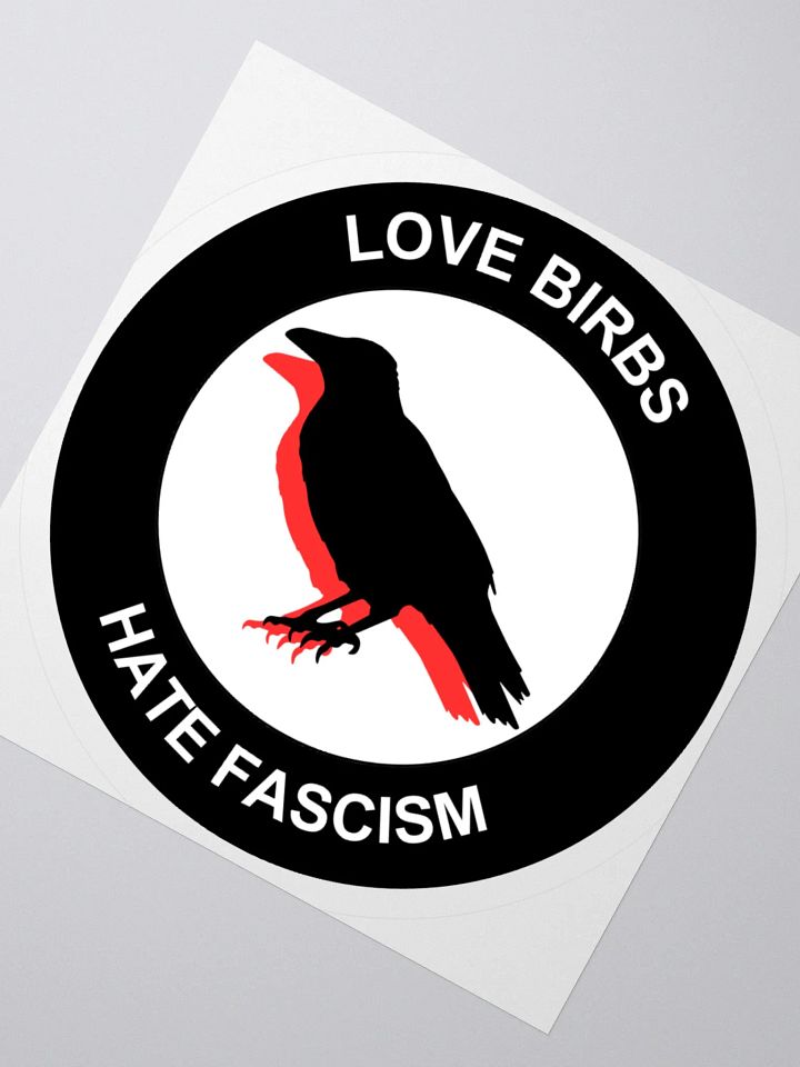 Antifa Birds Sticker - Love Birbs Hate Fascism product image (2)