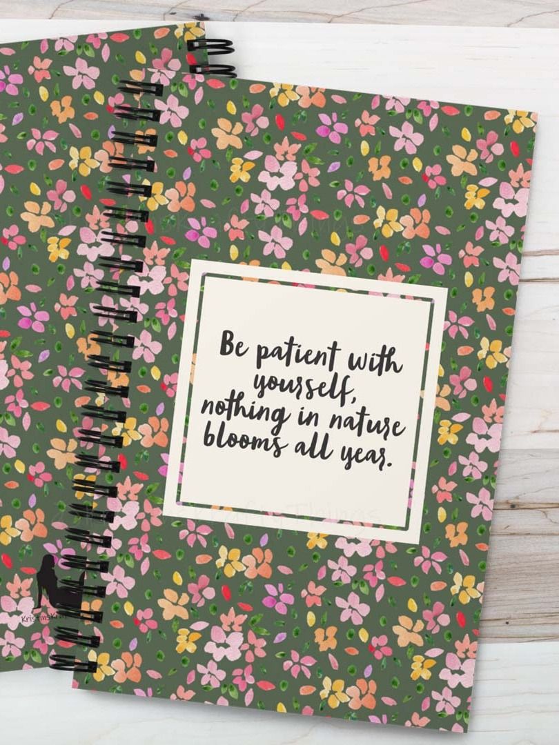 Be Patient with Yourself Inspirational Notebook product image (5)