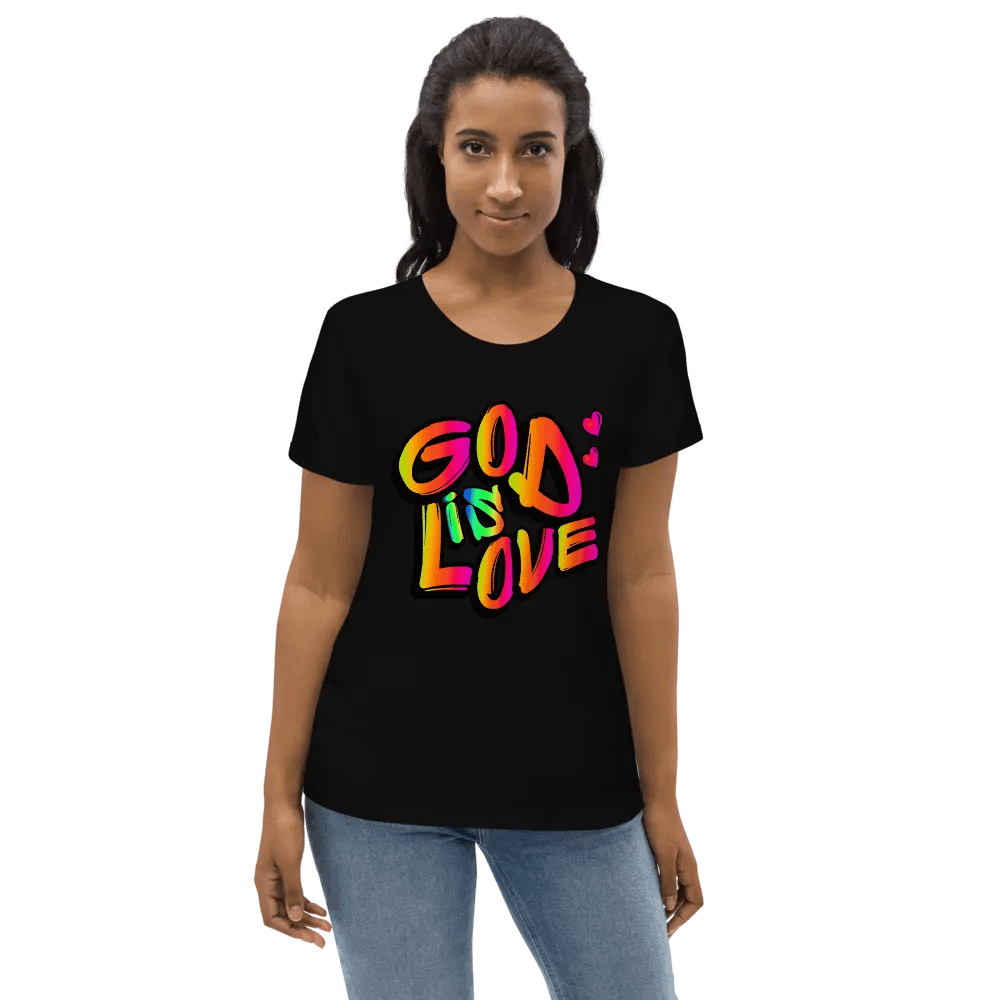 God Is Love- Christian Streetwear Fitted T-Shirt product image (2)
