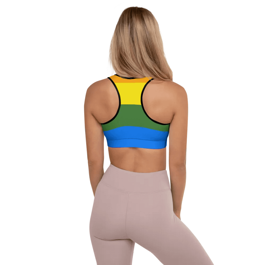 Rainbow Burst Padded Sports Bra product image (5)