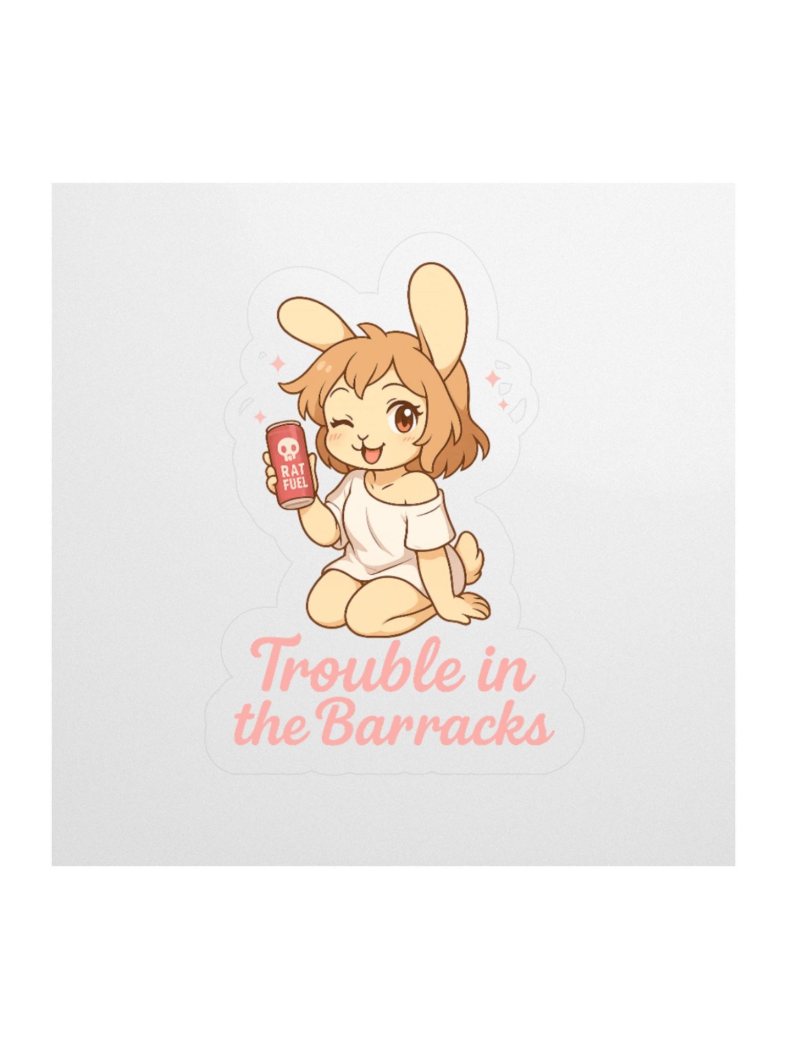 Rat Fuel™ – Trouble in the Barracks Sticker product image (1)