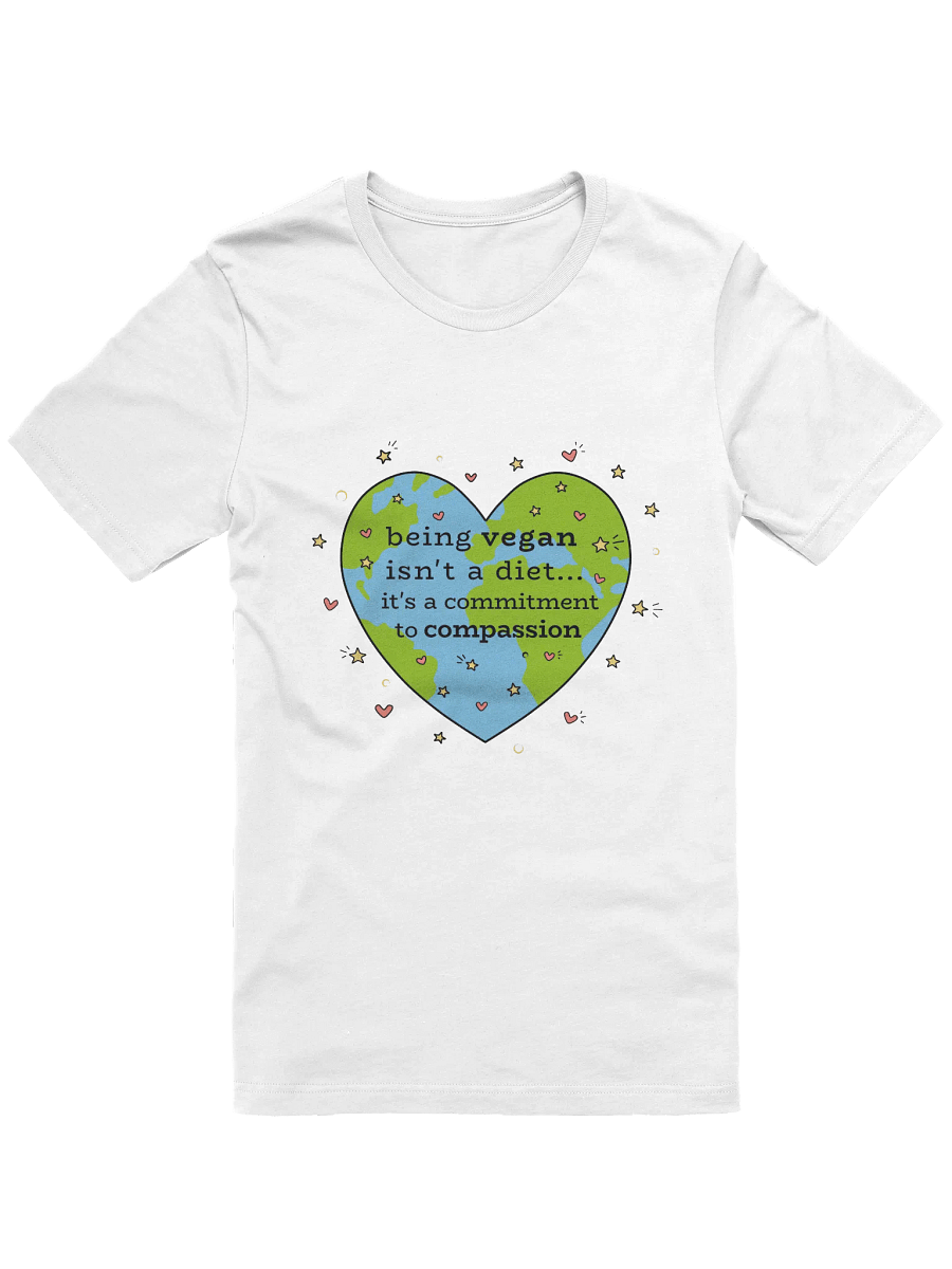 “Being Vegan Isn’t a Diet” Unisex White T-Shirt product image (1)
