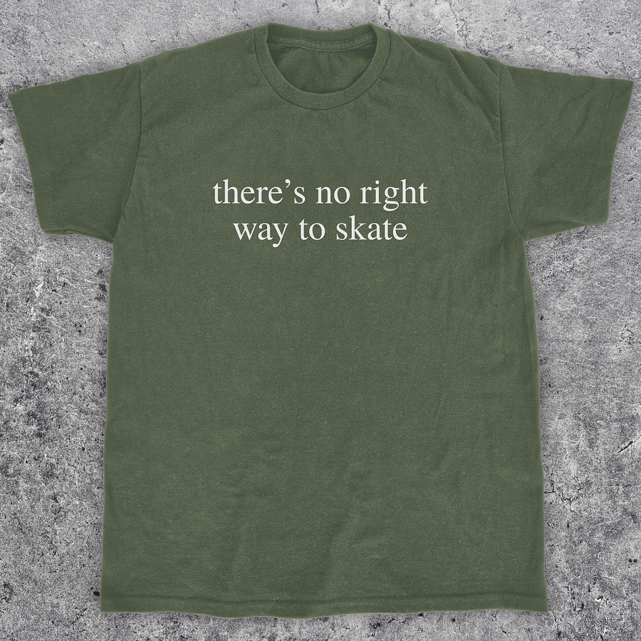 There's no right way to skate, Skateboarding t-shirt, Unisex product image (1)