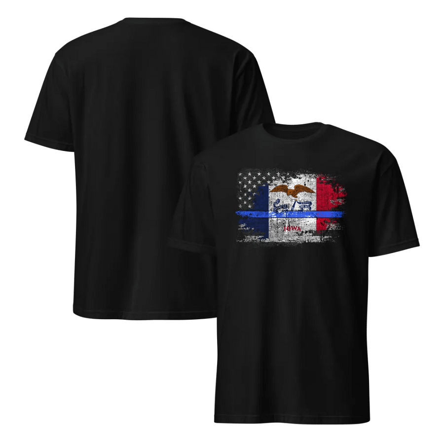 Iowa Thin Blue Line Flag product image (6)