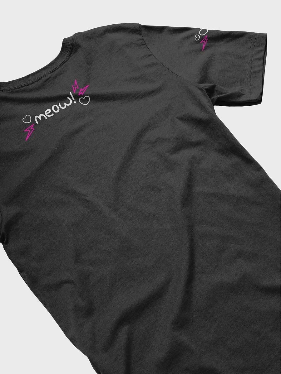 Lovely Digital Meow // T-Shirt - Neon Pink - Dark Mode product image (4)