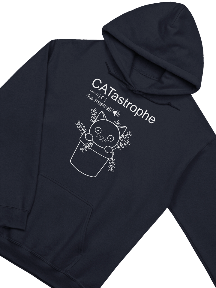 CATastrophe (Cat with Plant Pot) - Unisex Adult Hoodie product image (4)