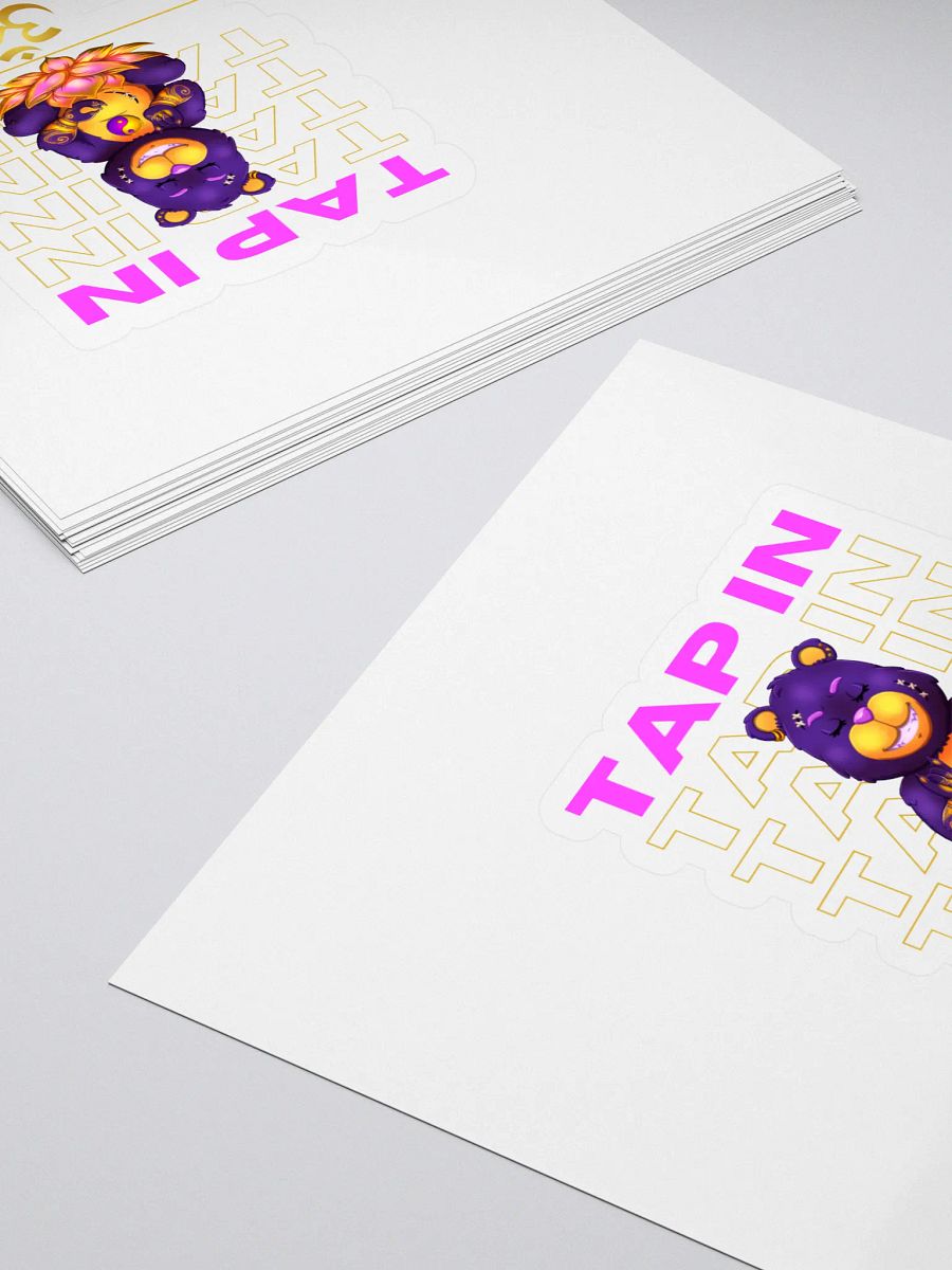 Zen Bear Kiss Cut Stickers product image (4)