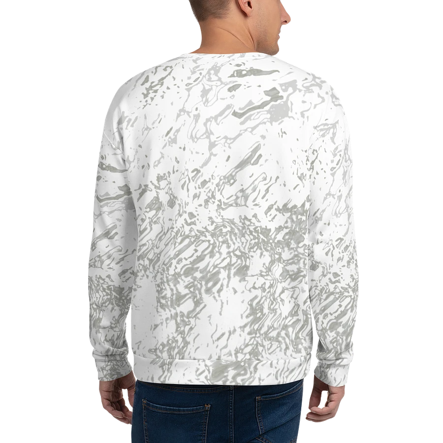 Abstract Pale Marble Effect Design Unisex All Over Print Sweatshirt product image (5)