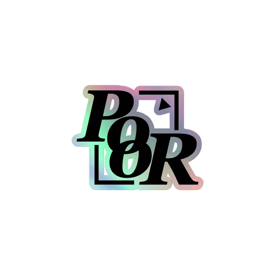 Holographic Poorboy Logo product image (1)
