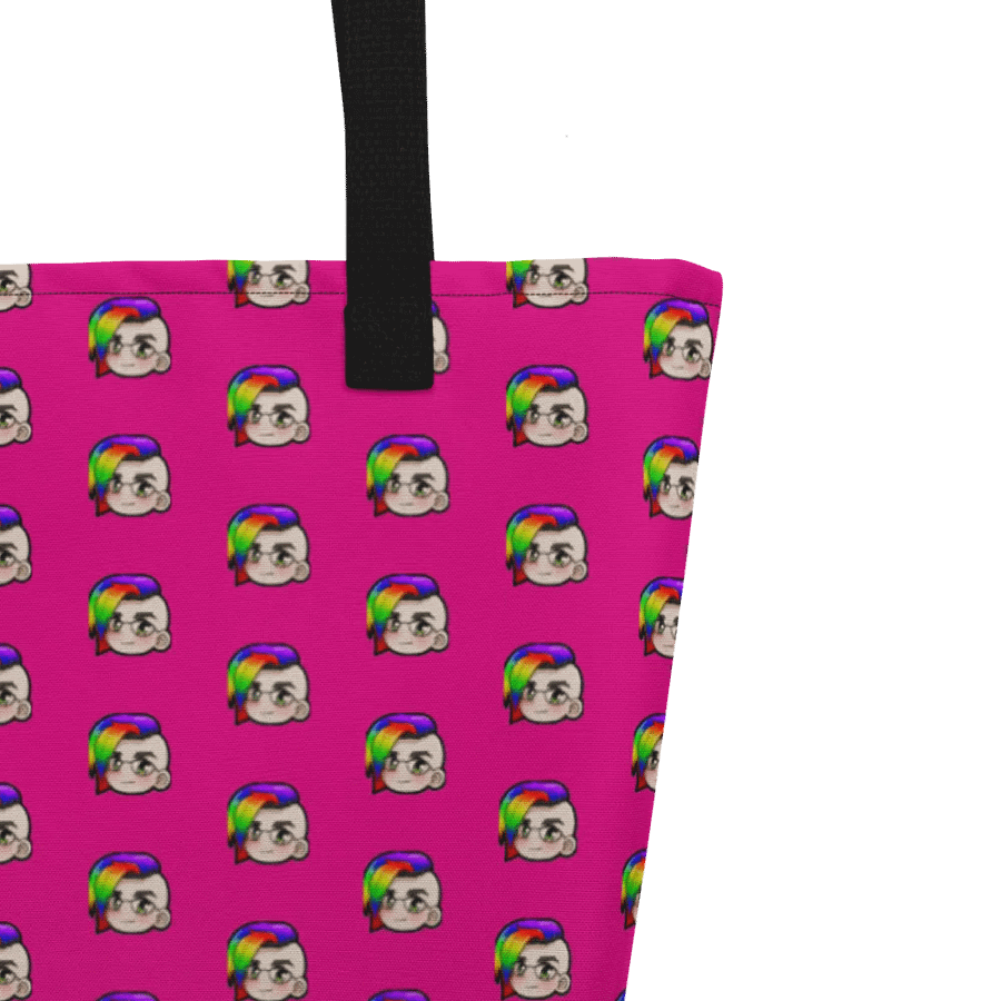 Hybrid Pride Large Tote Bag w/Pocket (Pink) product image (9)