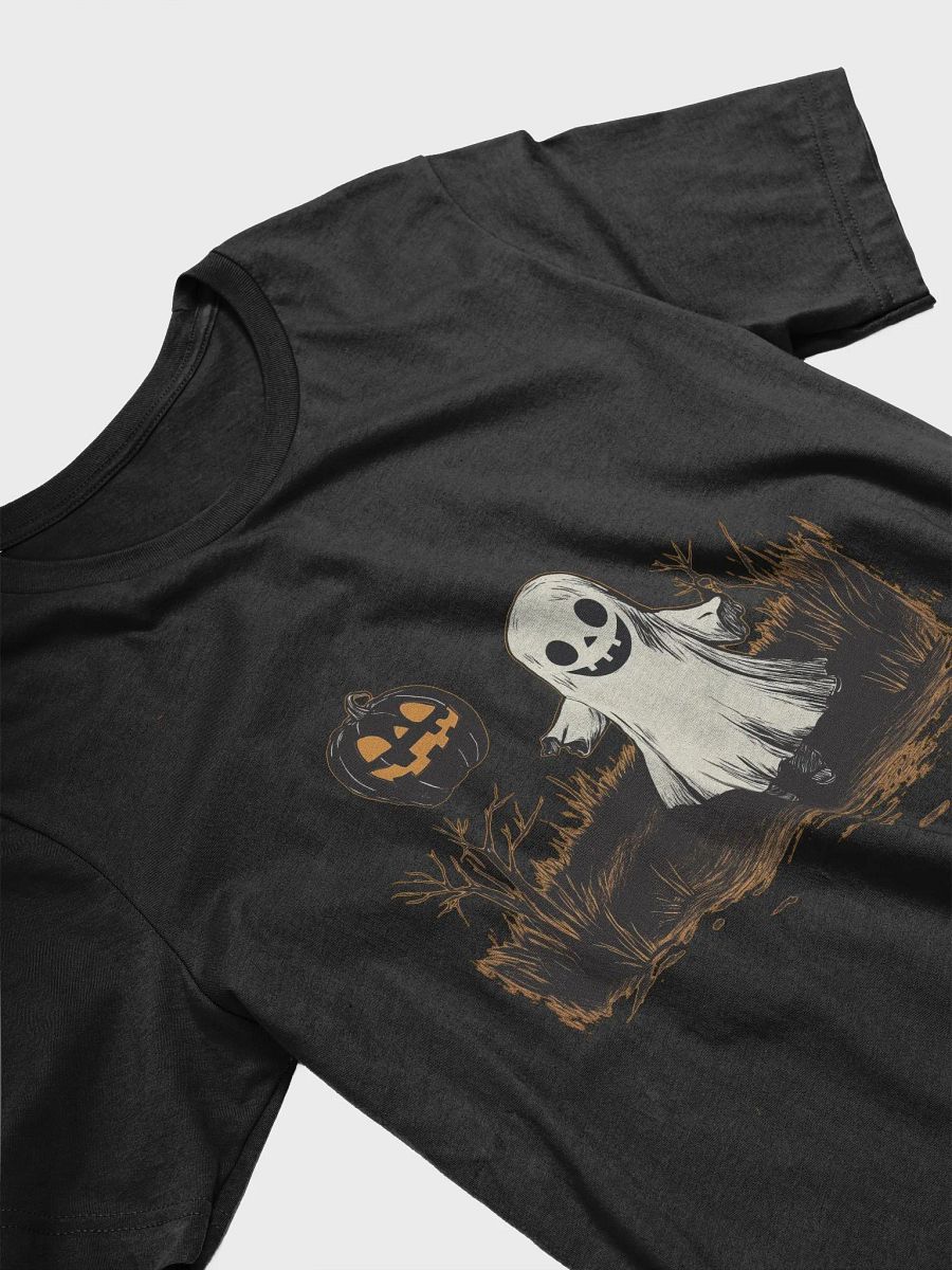 Spooky Ghost (Black/White) (T-Shirt) product image (3)