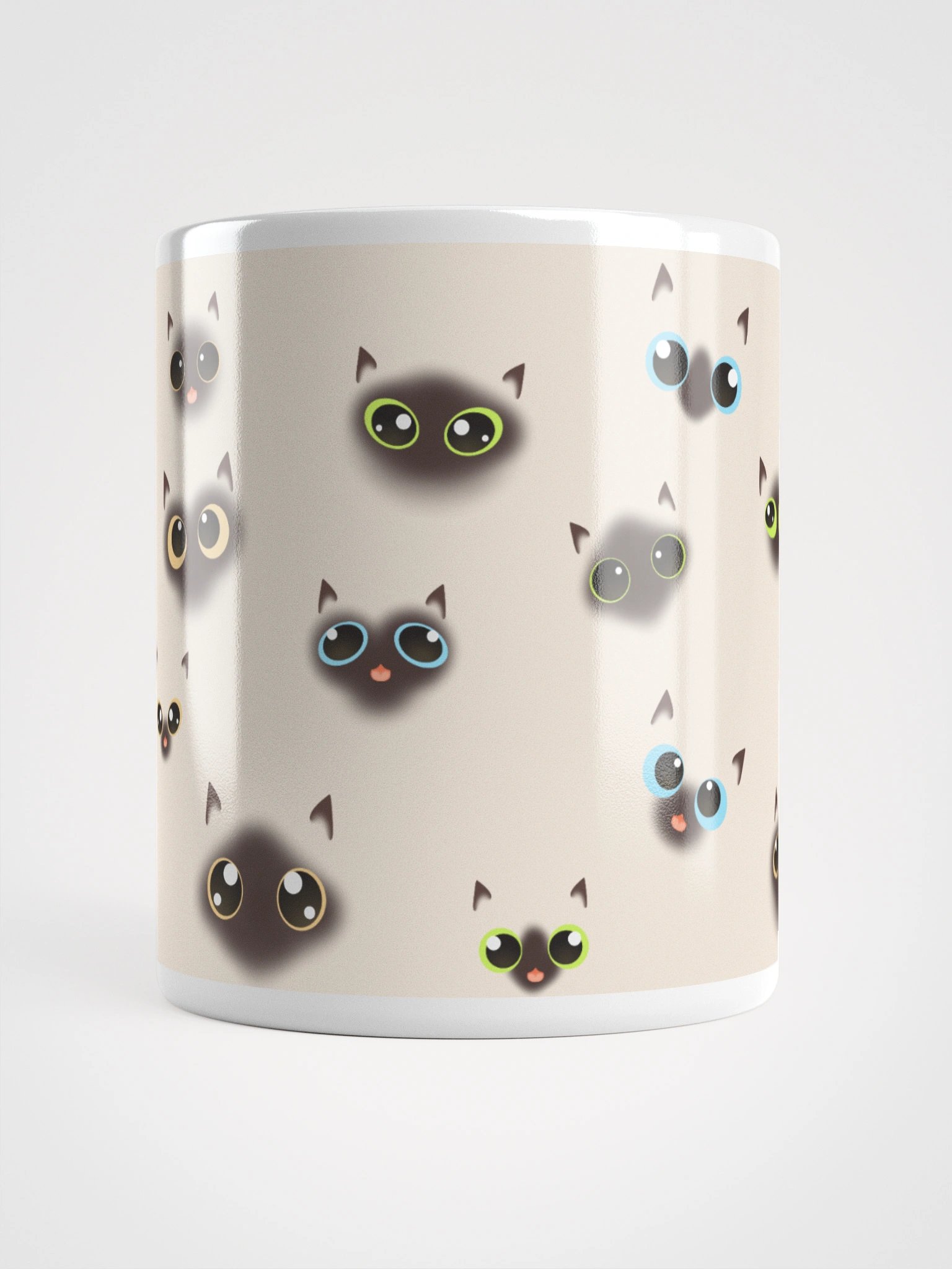 Siamese Cat Faces (Multicolor Eyes) Mug product image (16)