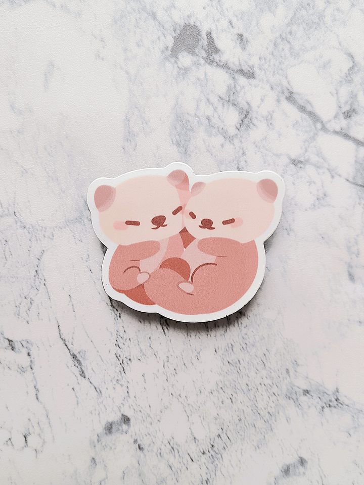 Hugging Otter Sticker product image (1)