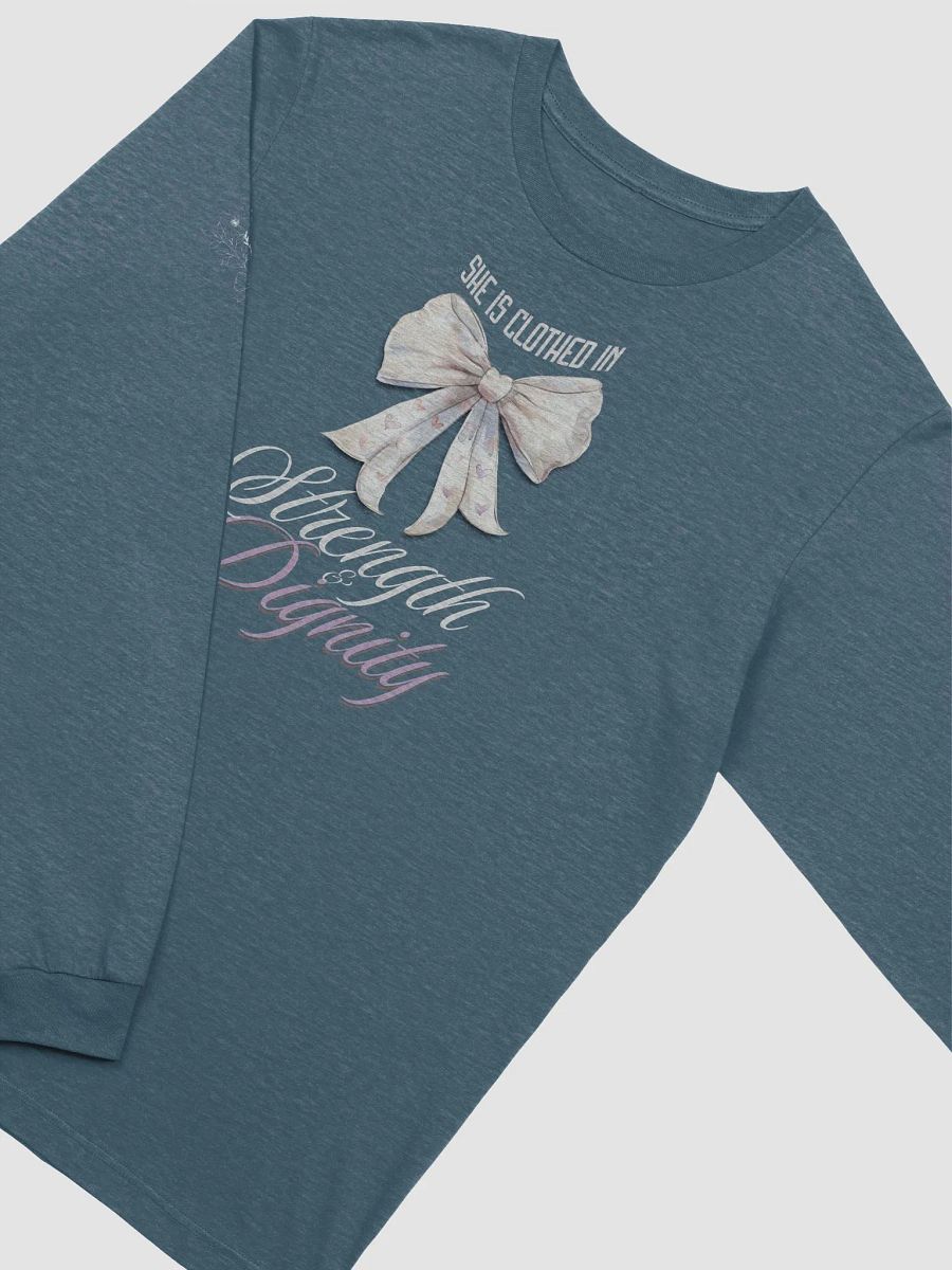 Clothed in Strength & Dignity, Proverbs 31- Christian , Long Sleeve,T- Shirt for Women. product image (3)
