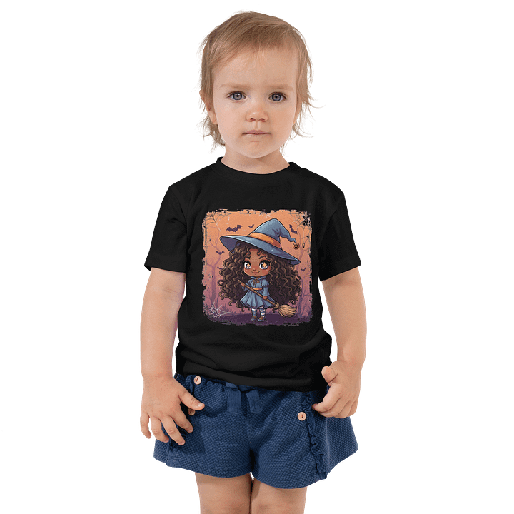 Toddler Girl Halloween T-Shirt | Cute Little Witch Graphic Tee | Spooky Fun Shirt Ages 2-5 product image (2)