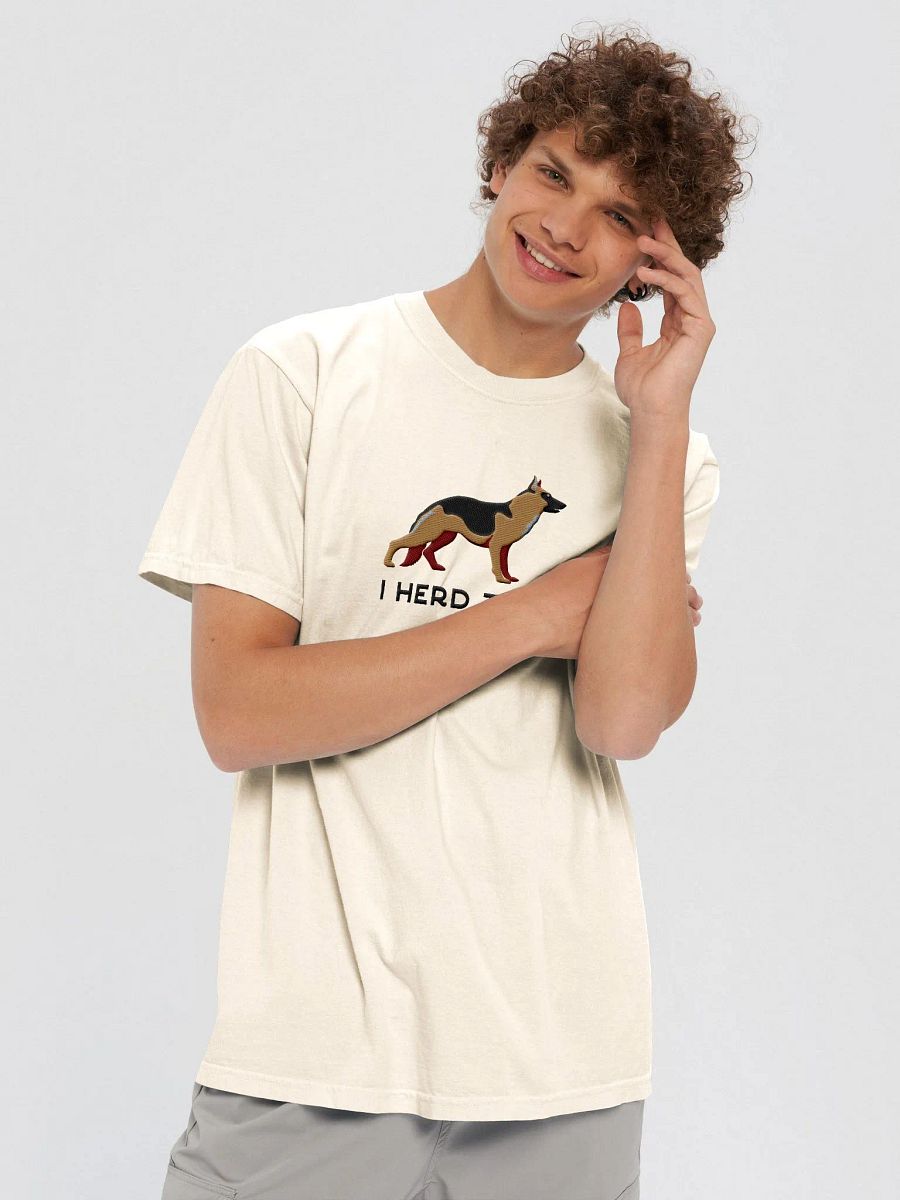 I Herd That T-Shirt(Embroidered) of a German Shepherd product image (5)