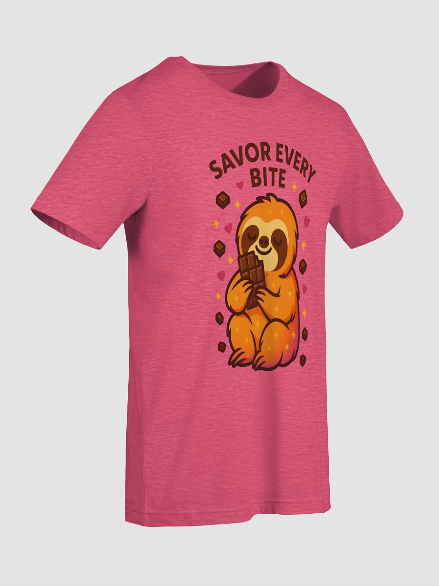 Savor Every Bite – Cute Sloth Chocolate T-Shirt | Sloths Having Snacks Collection product image (36)