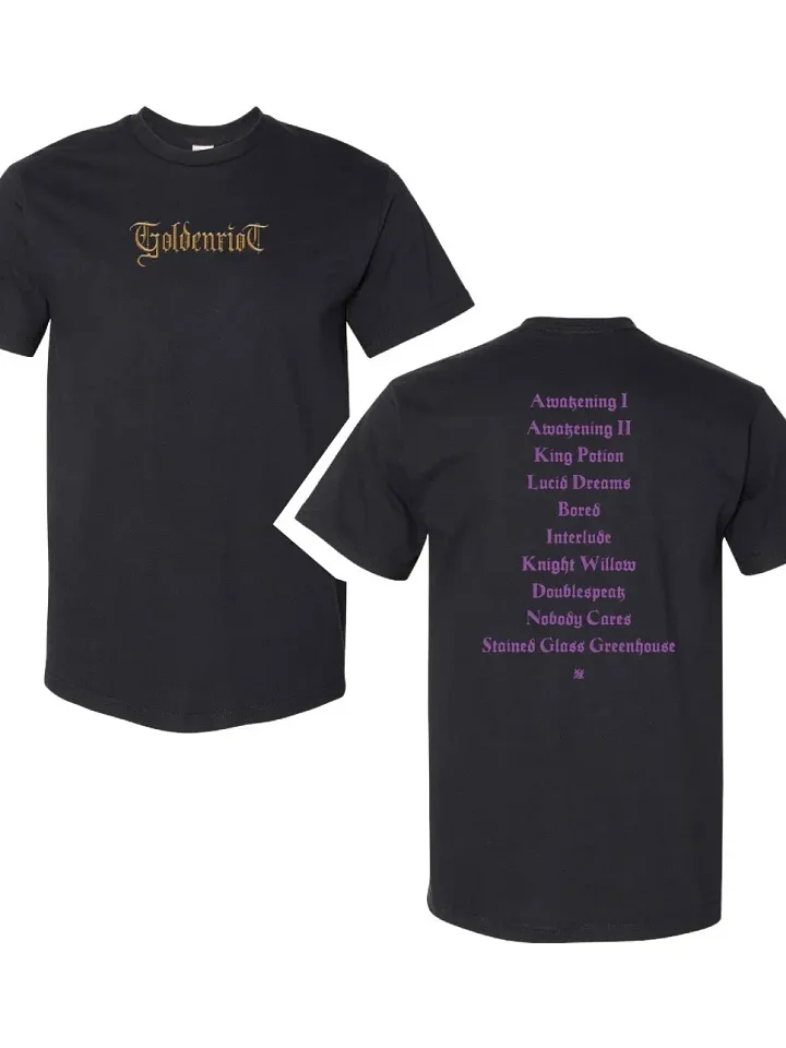 Goldenriot Tracklist T-shirt ˚.⋆☾ product image (1)